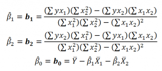 Если известно уравнение множественной регрессии y a b1x1 b2x2 b3x3 e построенное по результатам
