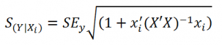 Коэффициент детерминации уравнения множественной регрессии